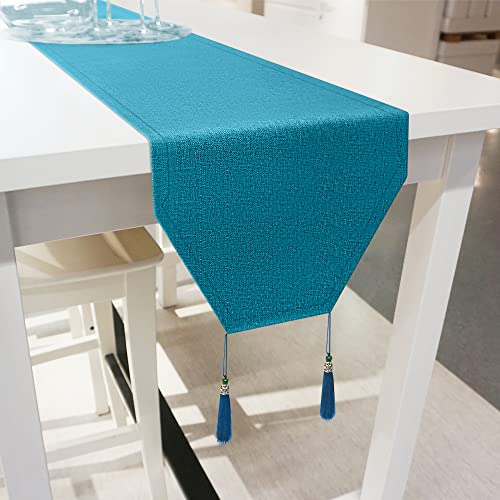 Iycnkok Groß Tischläufer Blau Pflegeleichtigkeit Wasserfest Leinenoptik Abwaschbar Table Runner für Esszimmer Küchentisch Drinnen und Draußen Urlaub Party, 30x300 cm Iycnkok Groß Tischläufer Blau Pflegeleichtigkeit Wasserfest Leinenoptik Abwaschbar Table Runner für Esszimmer Küchentisch Drinnen und Draußen Urlaub Party, 30x300 cm von Iycnkok