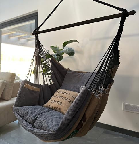 Izabell Hängesessel Hängekorb Sessel Großen Kissen Indoor - Outdoor Coffee Swing XXL von Izabell