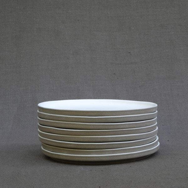 Izanami Tableware Handgemachter Großer Teller 4-6-8 Set (⌀ 25,5 cm) aus Steinzeug - Lietzensee von Izanami Tableware