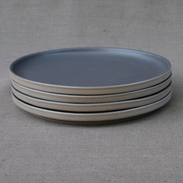 Izanami Tableware Handgemachter Großer Teller 4-6-8 Set (⌀ 25,5 cm) aus Steinzeug - Lietzensee von Izanami Tableware