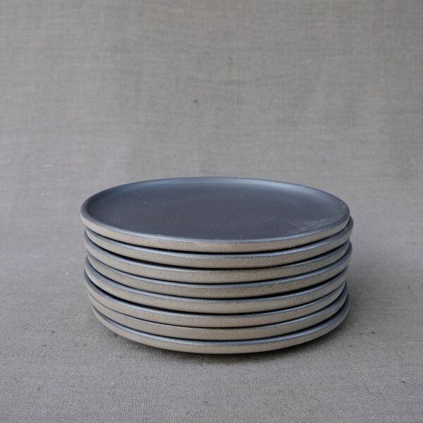Izanami Tableware Handgemachter Kleiner Teller 4er Set (⌀ 20,5 cm) aus Steinzeug - Lietzensee von Izanami Tableware