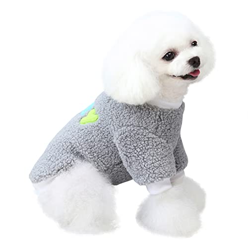 cat Izefia Hundepullover Hundekleidung Fleece Hundewollpullover Winter Warmes Sweatshirt mit Babymuster Weicher Schlafanzug Fleecepullover für Kleine Hunde Mittelgroße Hunde Katzen von Izefia