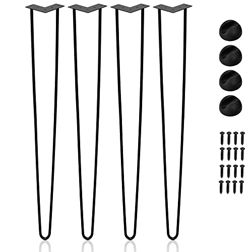 Izrielar 4X Haarnadel Hairpin Legs tischbeine Tischgestell Tischkufen Austauschbare Tisch&Schrank Beine für Heimwerker 72cm 2-Stange Möbelfüße von Izrielar