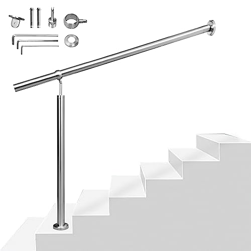 Izrielar Handlauf Edelstahl Geländer, 150cm Eingangsgeländer Treppengeländer, Treppen Wandhandlauf Winkel Einstellba Wandhandlauf, Geländer Edelstahl Izrielar Handlauf Edelstahl Geländer, 150cm Eingangsgeländer Treppengeländer, Treppen Wandhandlauf Winkel Einstellba Wandhandlauf, Geländer Edelstahl von Izrielar