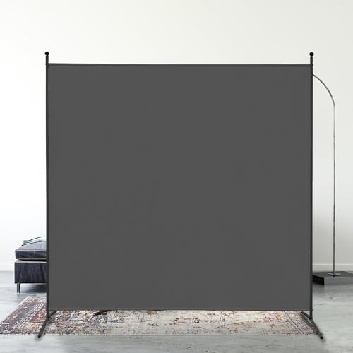 Izrielar Klappbar paravent|raumteiler trennwand |Trennwand Sichtschutz,1 Teilig paravent für Balkon Room Divider, wasserdicht| 180 * 180cm |Anthrazit von Izrielar