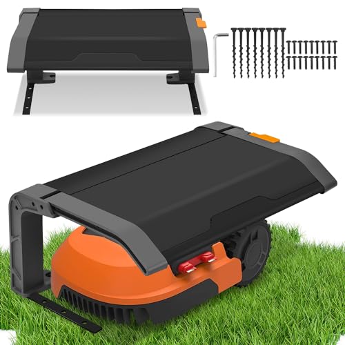 Izrielar Mähroboter Garage, Schutzüberdachung für Rasenroboter, Klappbare Garage für Mähroboter, Klappbare Überdachung, Rasenroboter Garage für Garten Witterungsbeständig+UV-Schutz Izrielar Mähroboter Garage, Schutzüberdachung für Rasenroboter, Klappbare Garage für Mähroboter, Klappbare Überdachung, Rasenroboter Garage für Garten Witterungsbeständig+UV-Schutz von Izrielar