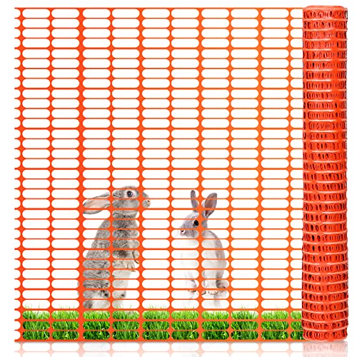 Izrielar Schutznetz, Kunststoff-Netz 2x, Warnnetz Baustellnetz, Zaun Netz, Auffangnetz Bauzaun Fangzaun Wildzaun Fangnetz, Rolle, Orange, 1 m x 50 m von Izrielar