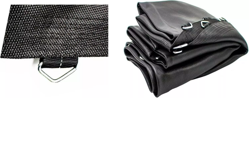 B-Ware Izzy Sprungmattensicherheit Surround Ersatznetz Trampolin Netz Ersatz Schwarz von Izzy