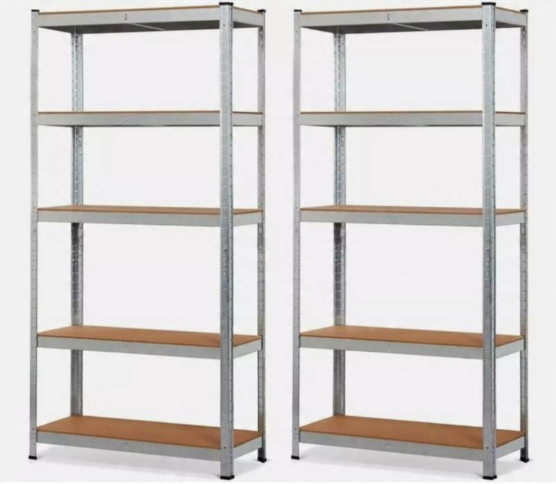 Izzy Regale Aufbewahrungssystem Lagerregal 2er Set 180x90x40 Cm 5 Böden 875 Kg  B-Ware von Izzy