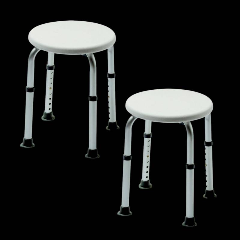 Izzy Runder Badehocker Duschsitz Hocker Badstuhl Duschhilfe 2 Stück B-Ware von Izzy