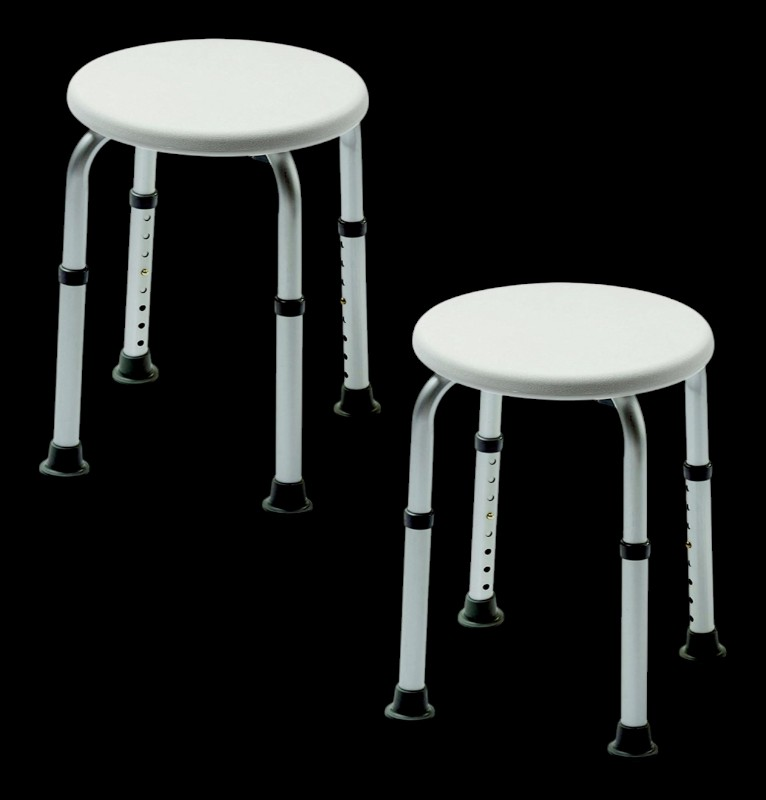 Izzy Runder Badehocker Duschsitz Hocker Badstuhl Duschhilfe Senioren 2 Stück B-Ware von Izzy