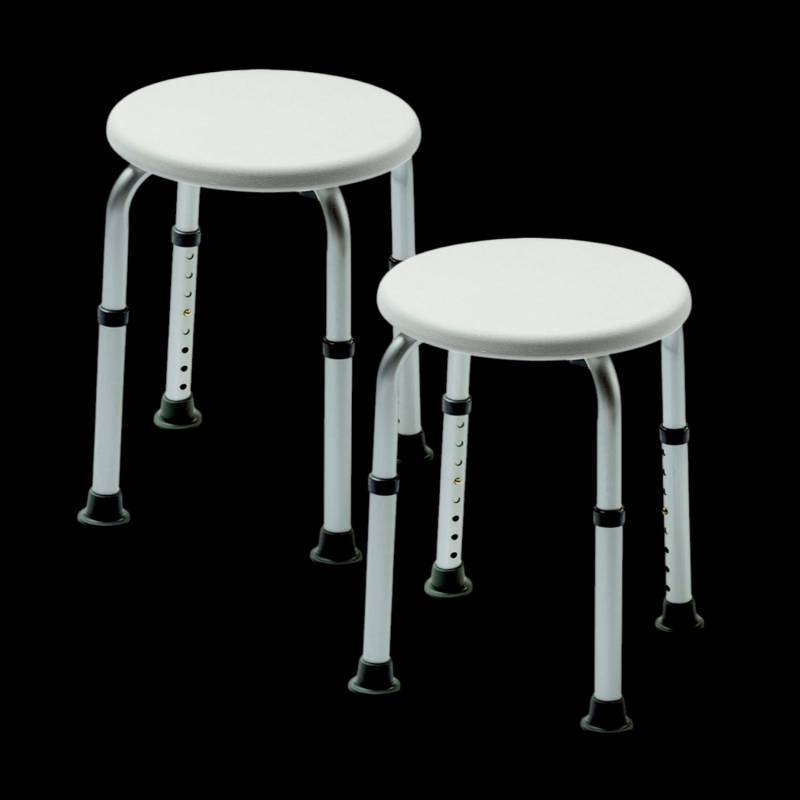 Izzy Runder Badehocker Duschsitz Hocker Badstuhl Duschhilfe Senioren 2 Stück B-Ware von Izzy
