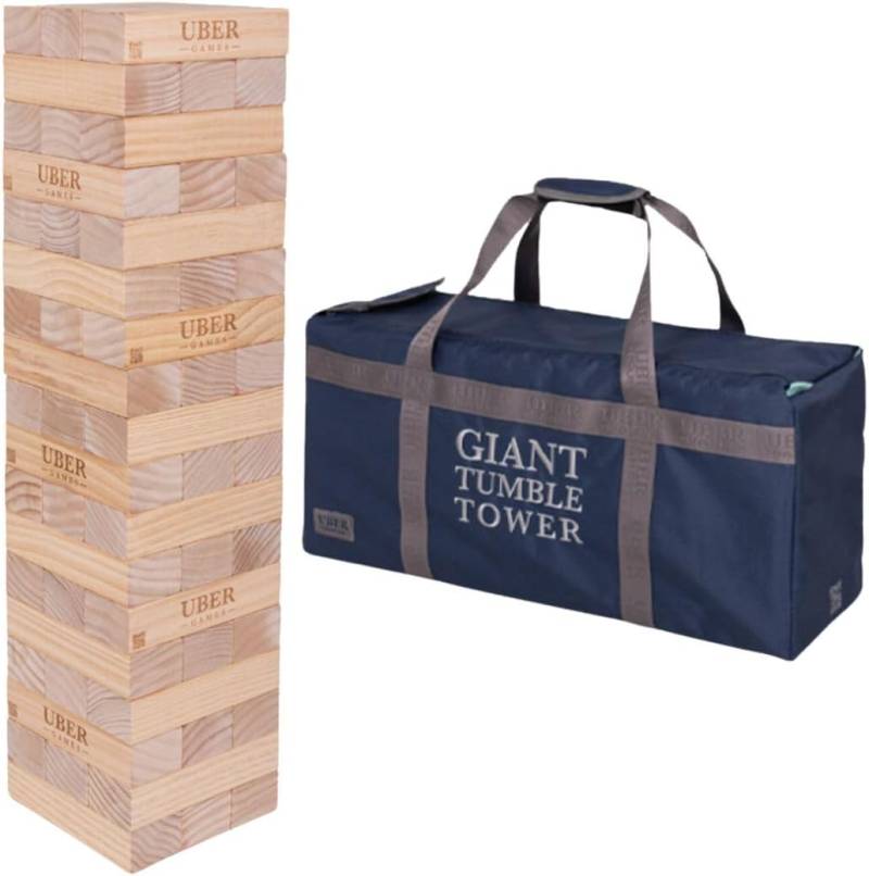 Ubergames Riesenwackelturm Turmspiel Hi Tower Kiefer Holz Jumbo Xxl 160cm  B-Ware von Izzy