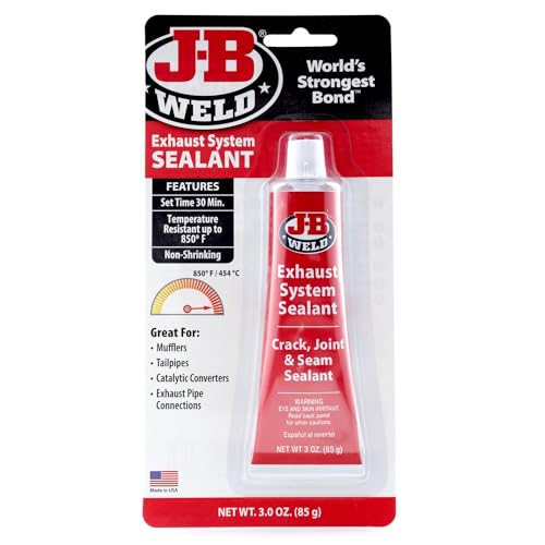J-B WELD 37903 - Hochtemperatur-Versiegelung - bis 450 °C - 85 g | für Löcher, Risse und Fugen | Schalldämpfer, Rohre, Auspuffrohre von J-B Weld