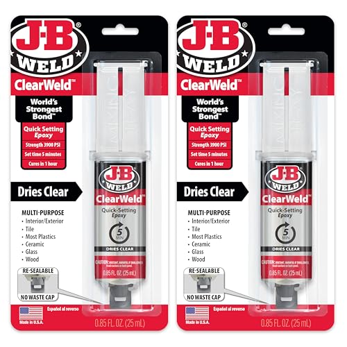 J-B Weld ClearWeld Spritze, 25 ml, 2 Stück von J-B Weld