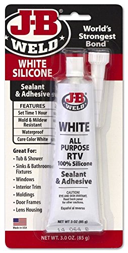 JB Weld 31312 Silikon-Dichtstoff und Klebstoff, Weiß, 85 g von J-B Weld
