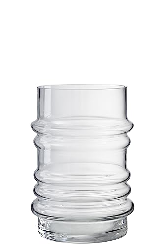 J-Line Vase Rand Glas transparent groß von J-Line by Jolipa