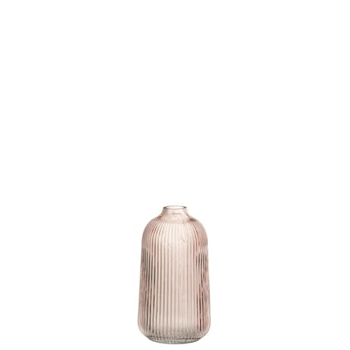 J-Line by Jolipa Vase Cannele hoch, Glas, Rosa, Pink, L von J-Line by Jolipa