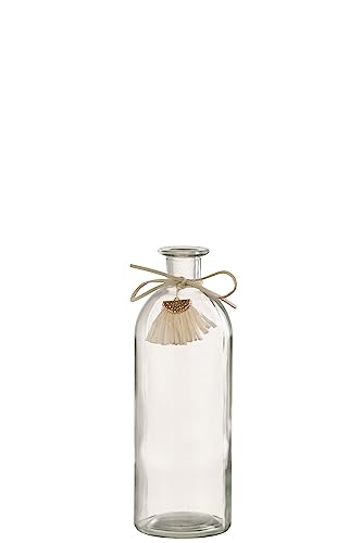 Vase, Flasche, Glas, transparent, 7 x 7 x 20 cm von J-Line