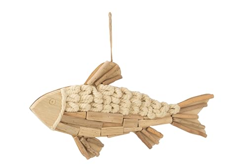 J-Line Aufhänger Fisch - Holz - Naturell - Large J-Line Aufhänger Fisch - Holz - Naturell - Large von J-Line
