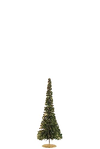 J-Line Baum DEKORATIV GLÄNZEND Plastik GRÜN/Gold SMALL von J-Line