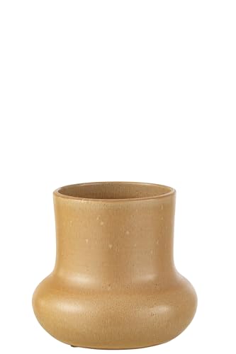 J-Line Cachepot Organic Keramik Beige Medium von J-Line