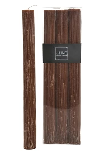 J-Line DOSE 6 TISCHKERZEN BRAUN -9S von J-Line