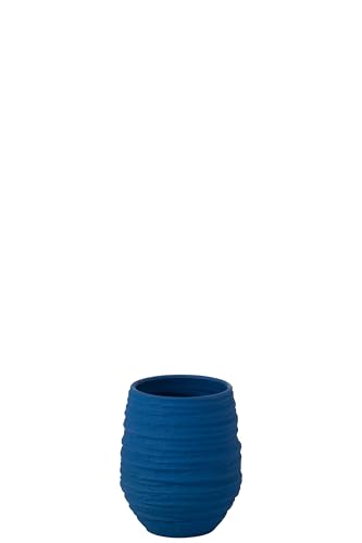 J-Line Fiesta Vase, Keramik, Blau, Small von J-Line