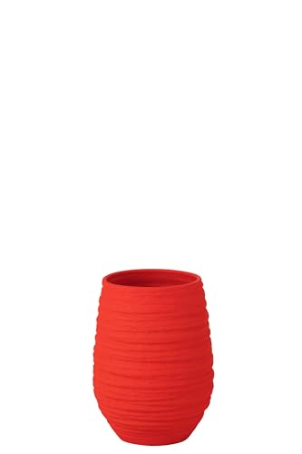 J-Line Fiesta Vase, Keramik, Rot, Medium von J-Line