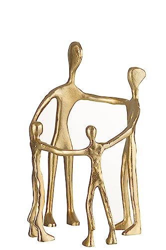 J-Line Figur Familie Kreis Aluminium Gold von J-Line
