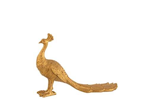 J-Line Figur Goldig Pfau Skulptur Poly Gold Vogel Edel von J-Line