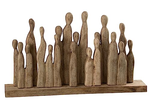 J-Line GROßE Gruppe Menschen Holz NATURELL von J-Line