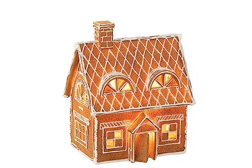 J-Line Haus Lebkuchen RECHTECKIG Stern LED Poly BRAUN Large J-Line Haus Lebkuchen RECHTECKIG Stern LED Poly BRAUN Large von J-Line