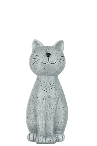J-Line Katze Poly GRAU Large von J-Line