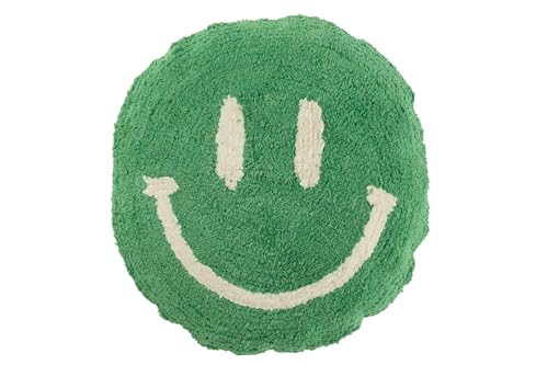 J-Line Kissen Smiley GETUFTET Baumwolle GRÜN/WEIß J-Line Kissen Smiley GETUFTET Baumwolle GRÜN/WEIß von J-Line