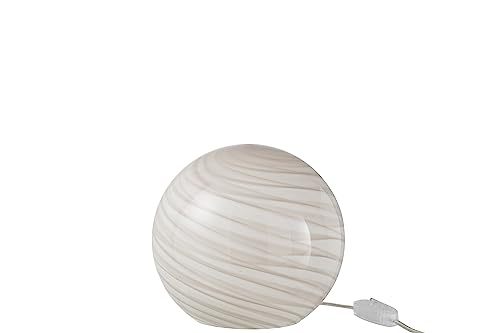 J-Line LAMPE DANY LINIEN RUND GLAS GRAU SMALL J-Line LAMPE DANY LINIEN RUND GLAS GRAU SMALL von J-Line