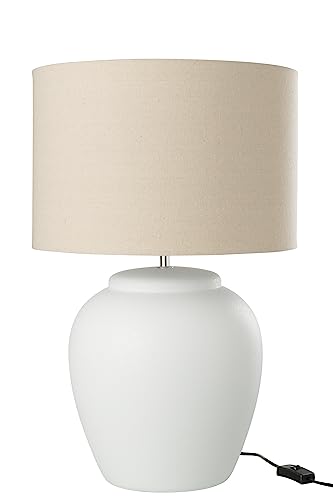 J-Line LAMPE MELI + SCHIRM KERAMIK LEI WEIß LARGE J-Line LAMPE MELI + SCHIRM KERAMIK LEI WEIß LARGE von J-Line