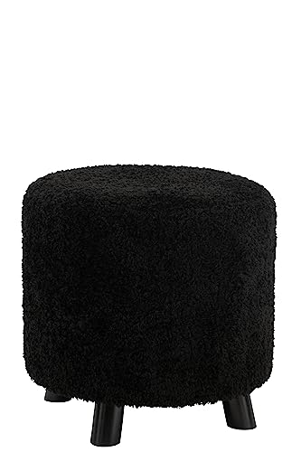 J-Line Pouf Schaf Pfote Polyester Schwarz J-Line Pouf Schaf Pfote Polyester Schwarz von J-Line