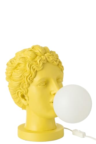 J-Line TISCHLAMPE DAUMEN HOCH RESIN GELB von J-Line