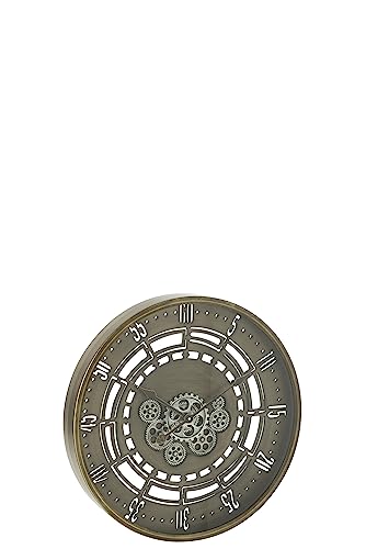 J-Line Uhr - Metall - Kupfer - Ø 60 cm von J-Line