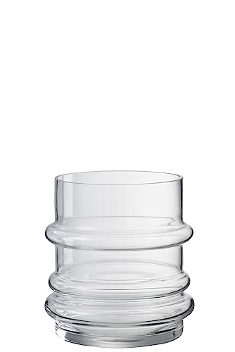 J-Line Vase Band - Glas - Transparent - Klein - 15,00 cm hoch. von J-Line