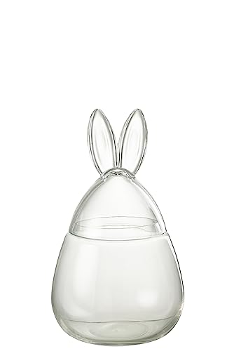 J-Line Vorratsglas Hase - Glas - Transparent - Klein von J-Line