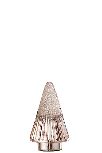 Weihnachtsbaum GERILLT Glas ROSA SMALL von J-Line