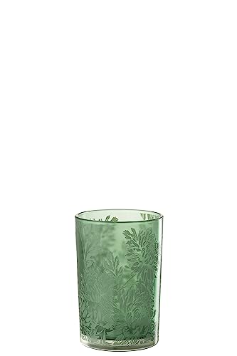 WINDLICHT Blumen Glas MATT GRÜN Large von J-Line