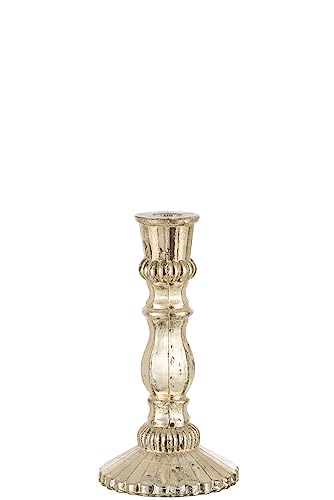 KERZENHALTER ORIENTALISCH Glas Silber Large von J-Line