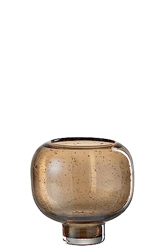 VASE AUF FUß RUND Glas Amber SMALL VASE AUF FUß RUND Glas Amber SMALL von J-Line