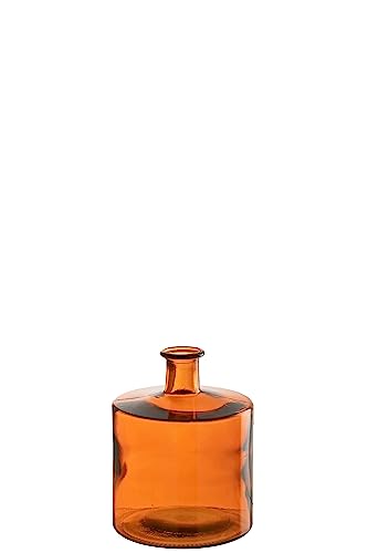 VASE BREIT Glas ORANGE SMALL von J-Line