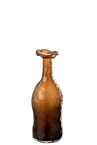 VASE ERBLÜHEN Glas BRAUN SMALL von J-Line