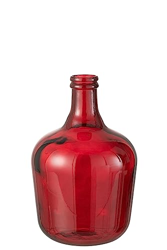 VASE KARAFFE Glas ROT MEDIUM von J-Line