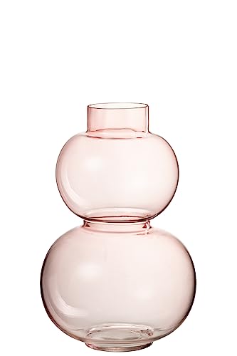 VASE Kugel Glas ROSA SMALL von J-Line